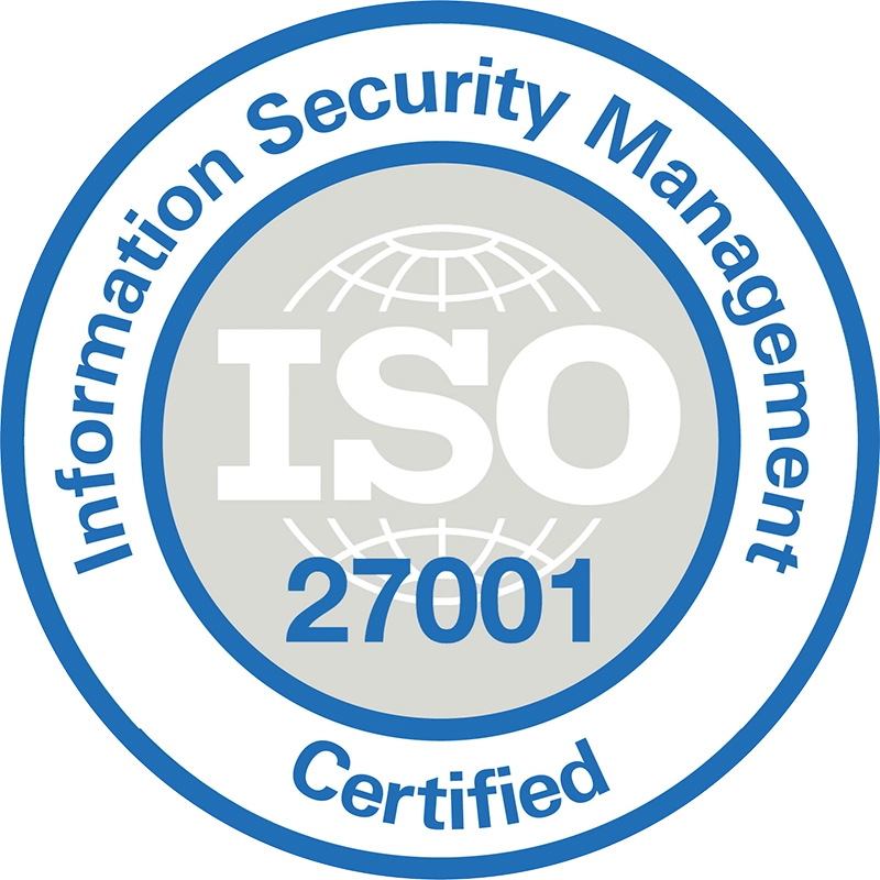 ISO 27001 certified