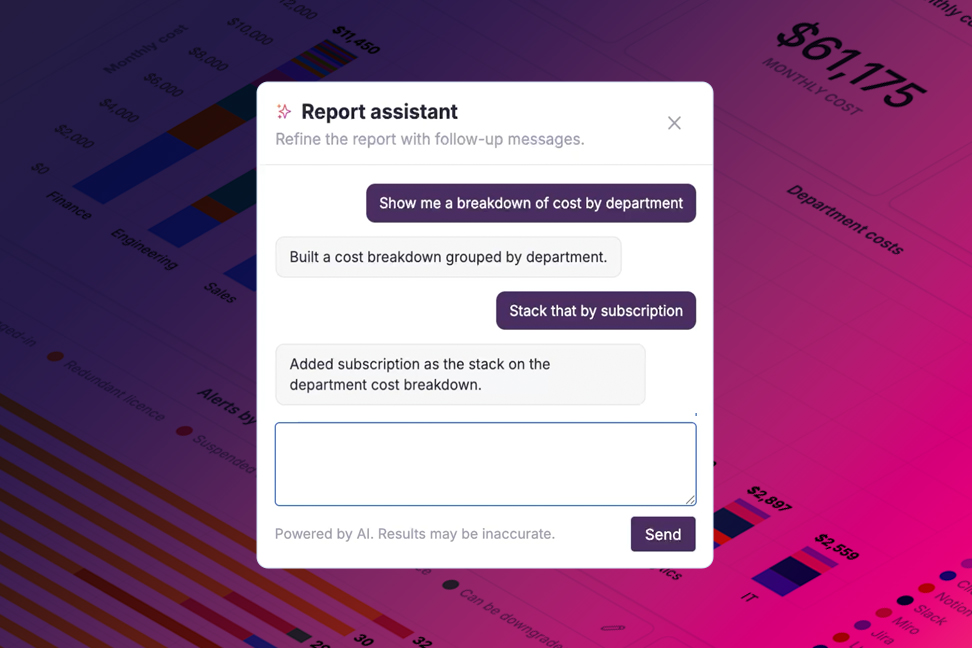 AI-powered custom SaaS reports